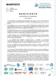 manifiesto día internacional del linfedema 2020